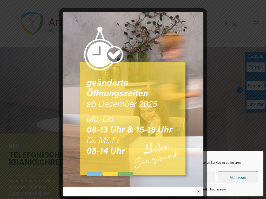 Website von Arztpraxis Schmauß in Mörfelden-Walldorf