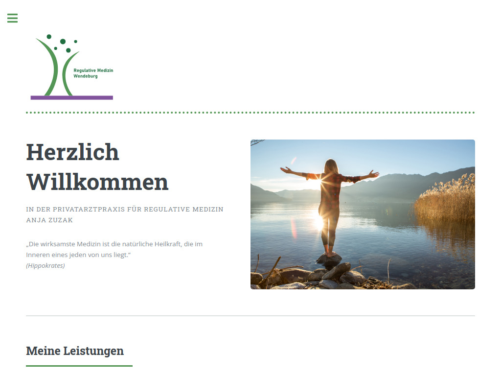 Website von Arztpraxis Zuzak - Regulative Medizin in Wendeburg
