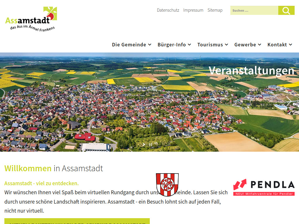 Website von Gemeinde Assamstadt in Assamstadt