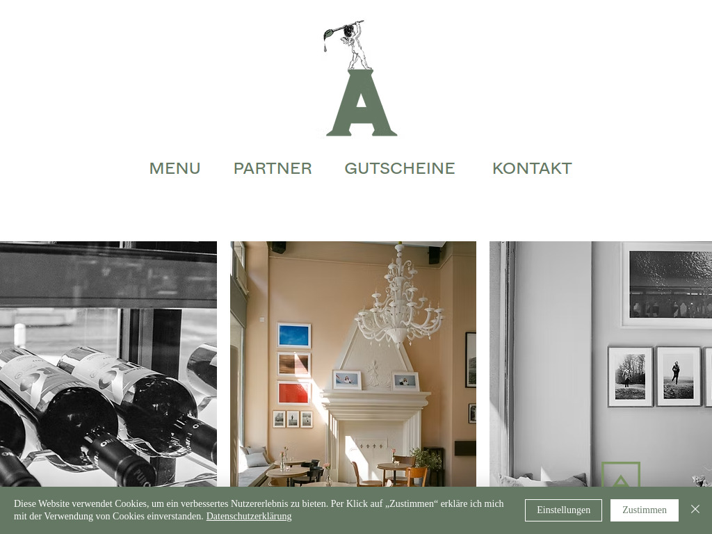 Website von Atelier Bar in Zürich