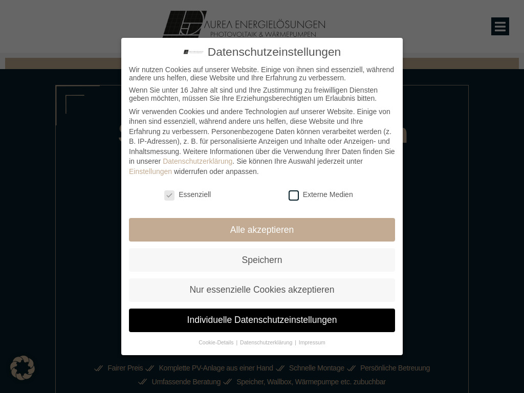 Website von AUREA Massivhaus GmbH in Berlin