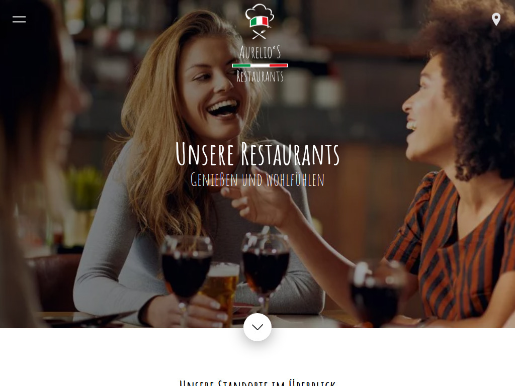Website von Unsere Restaurants » Aurelio´s Restaurants in Rinteln