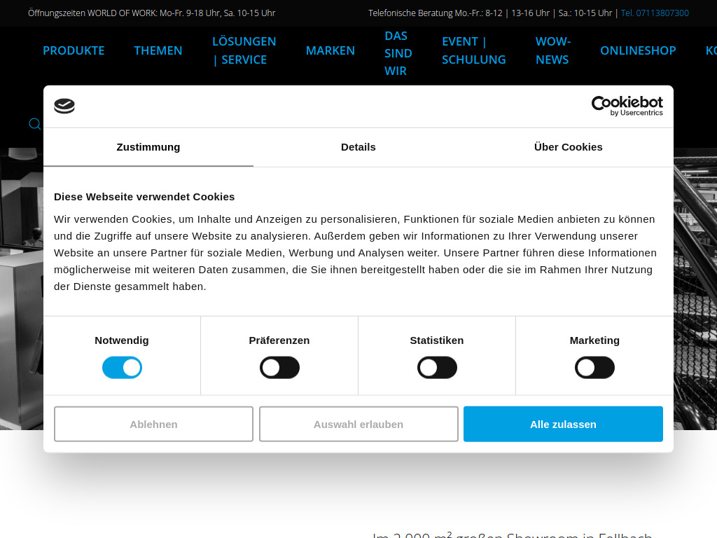 Website von AWK GmbH & Co. KG in Fellbach