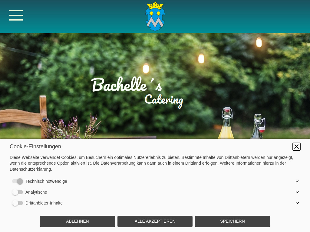 Website von Bachelle´s Catering in Wedemark