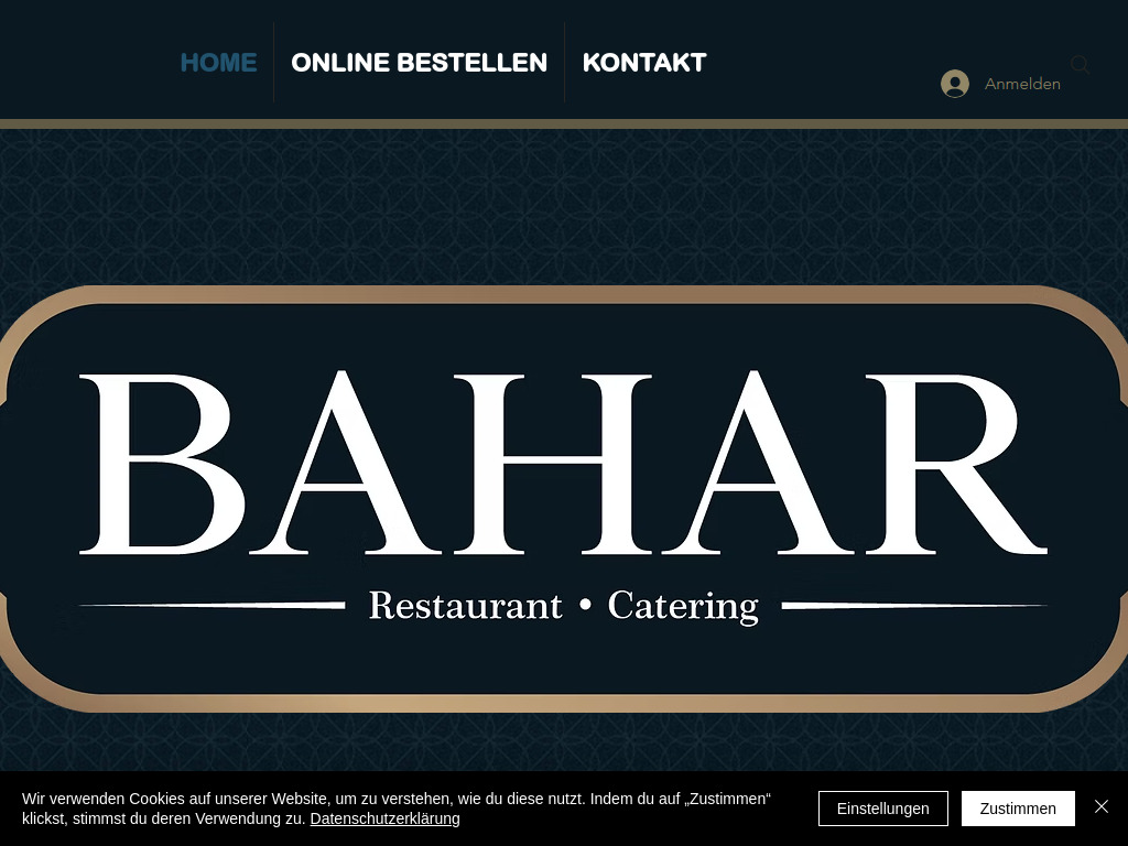 Website von Bahar Restaurant Hamburg in Hamburg