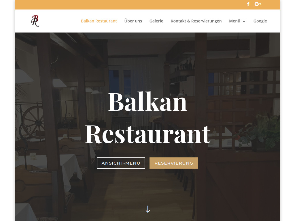 Website von Balkan Restaurant in Rodenberg