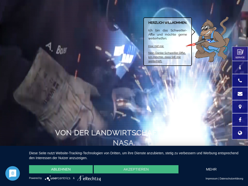 Website von Metallbau & Feinmechanik Bauer GmbH in Weil im Schönbuch