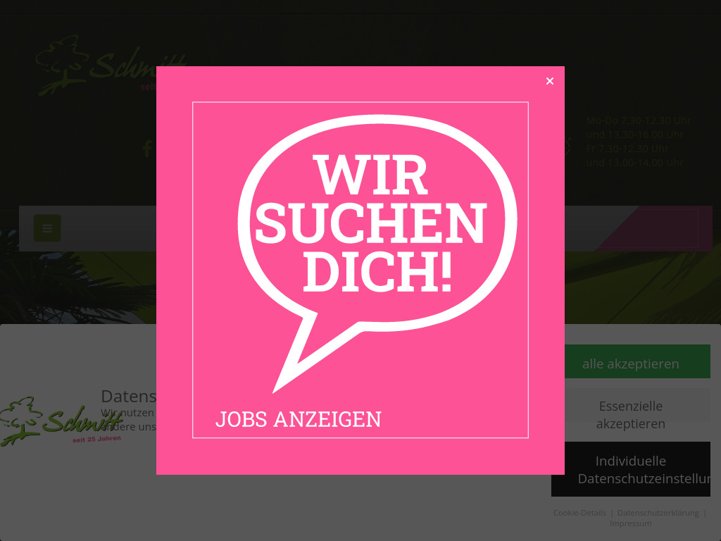 Website von Garten- und Landschaftsbau Schmitt in Hirschberg-Leutershausen