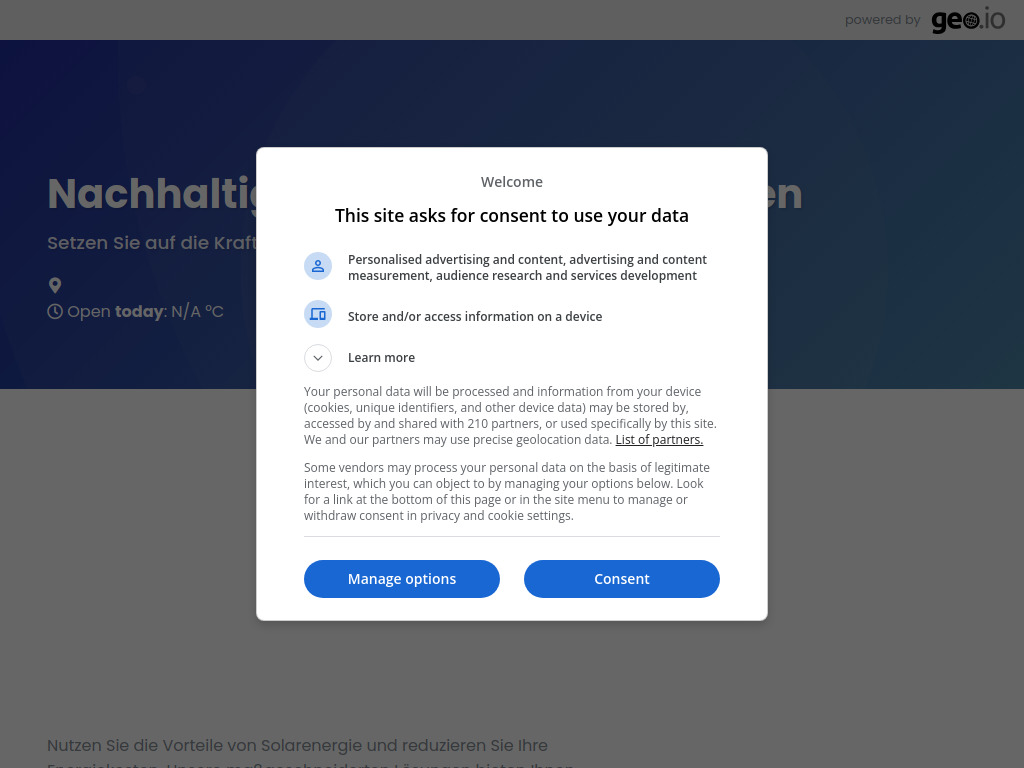 Website von Professionelle Solarenergie-Lösungen in Rheinhessen