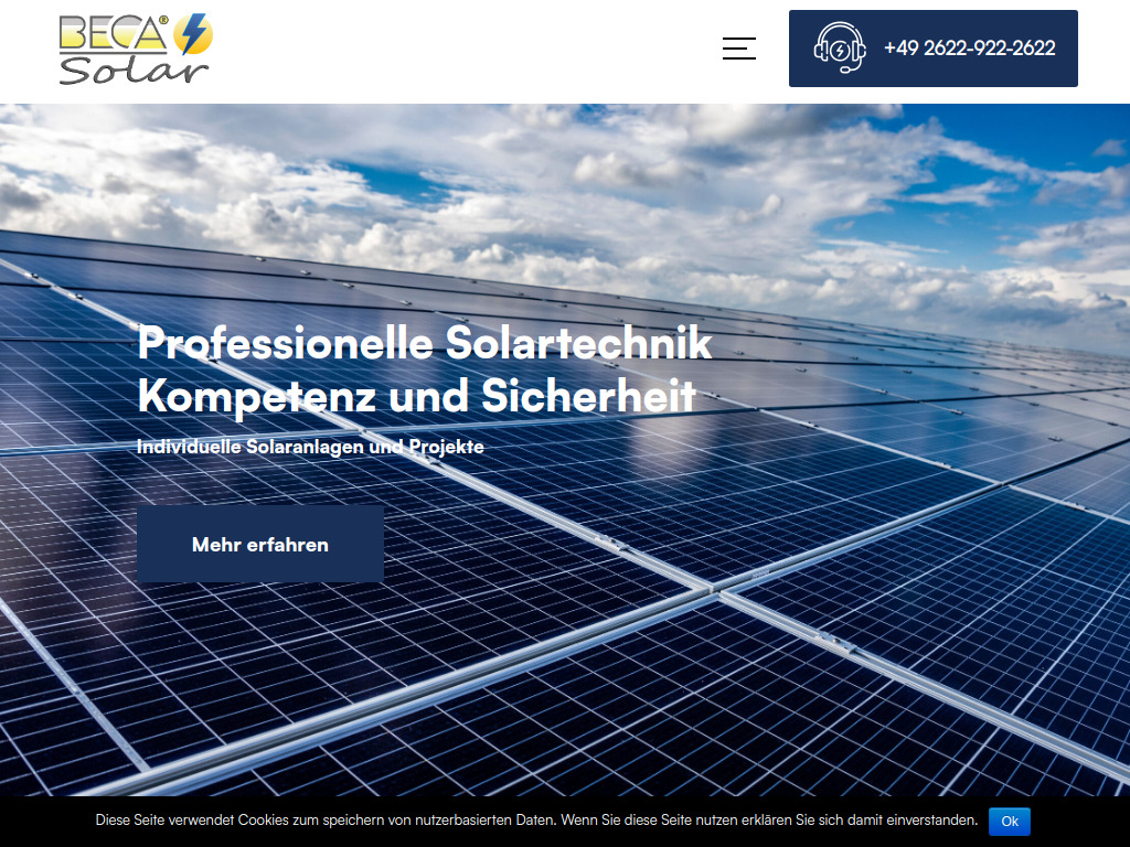 Website von BECA® GmbH in Neuwied