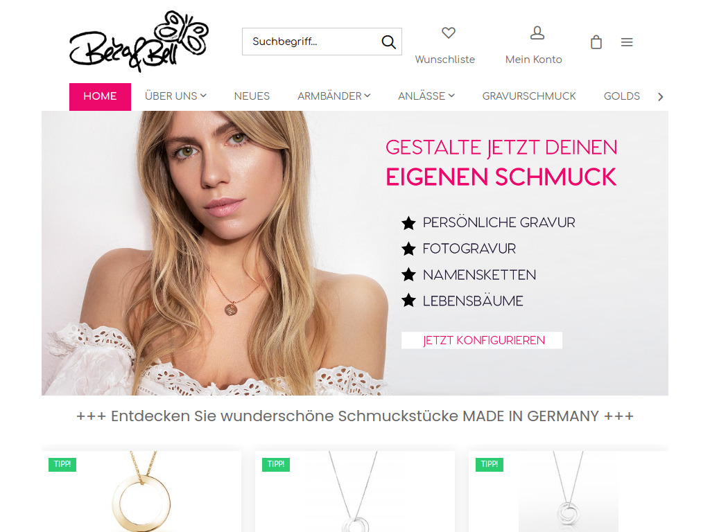 Website von BEKA&BELL GmbH in Pforzheim