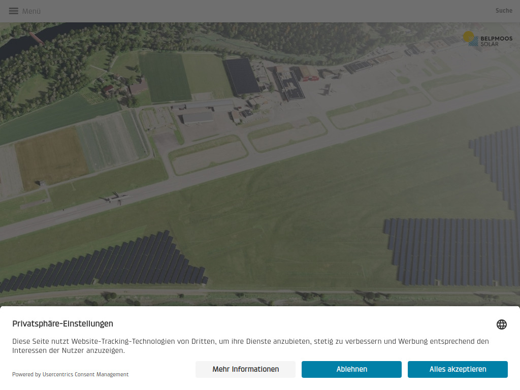 Website von Startseite - BelpmoosSolar in Belp