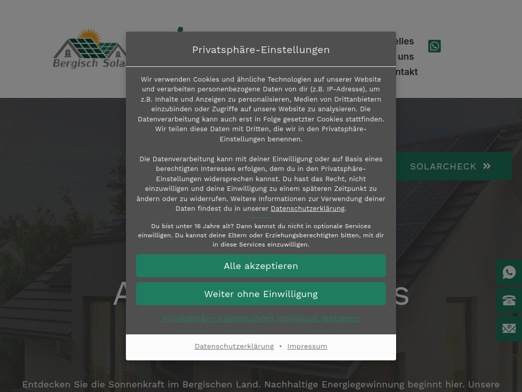 Website von HDS EnTec GmbH & Co. KG in Leichlingen