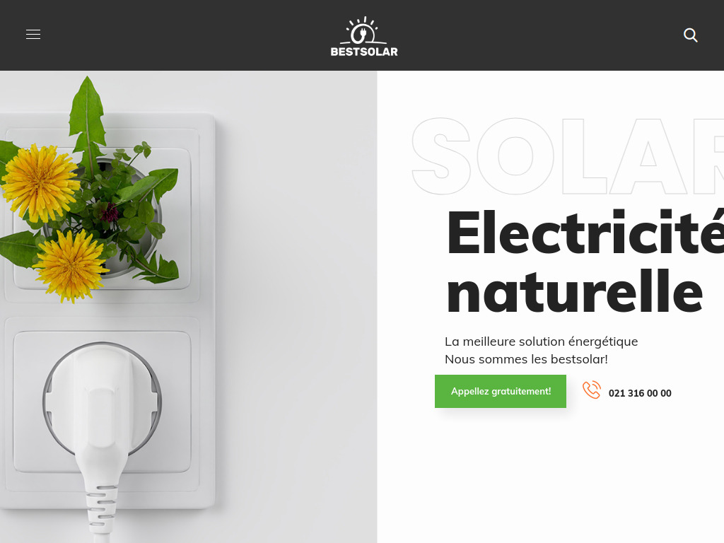 Website von BestSolar in Lausanne