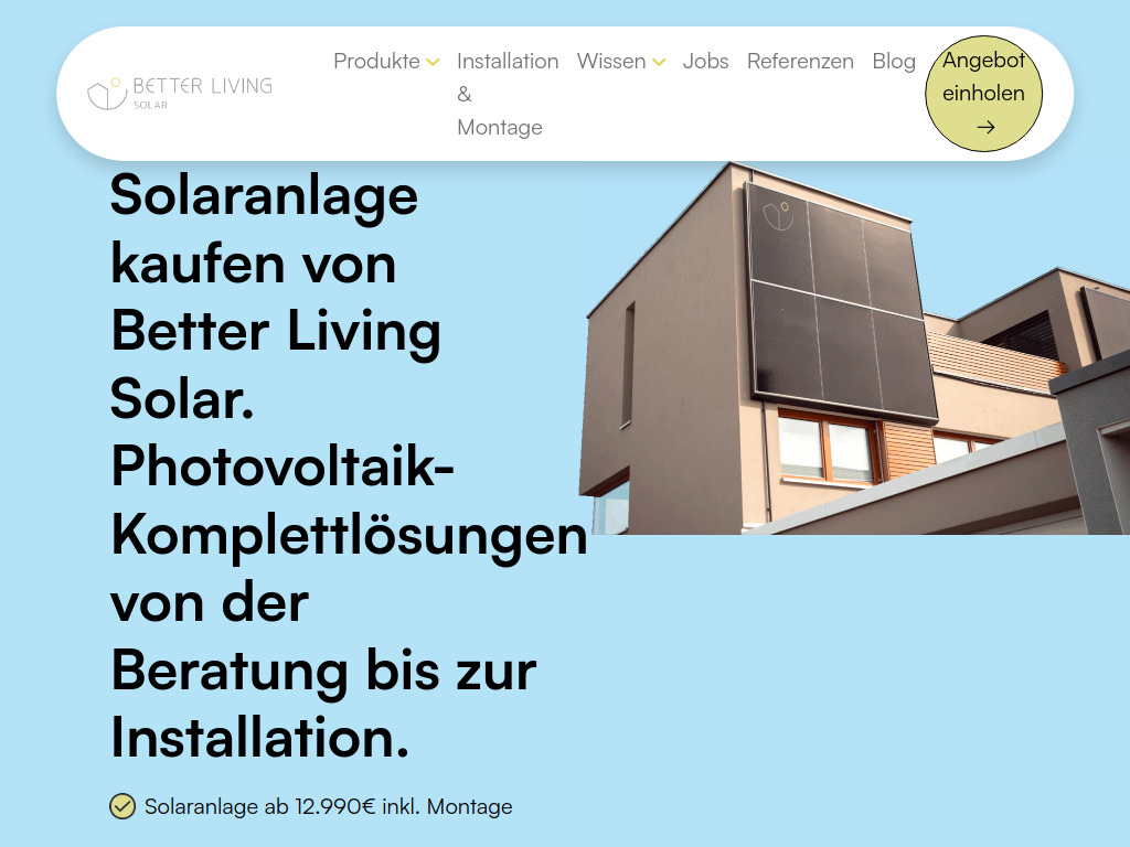 Website von BetterLiving GmbH in Mainz