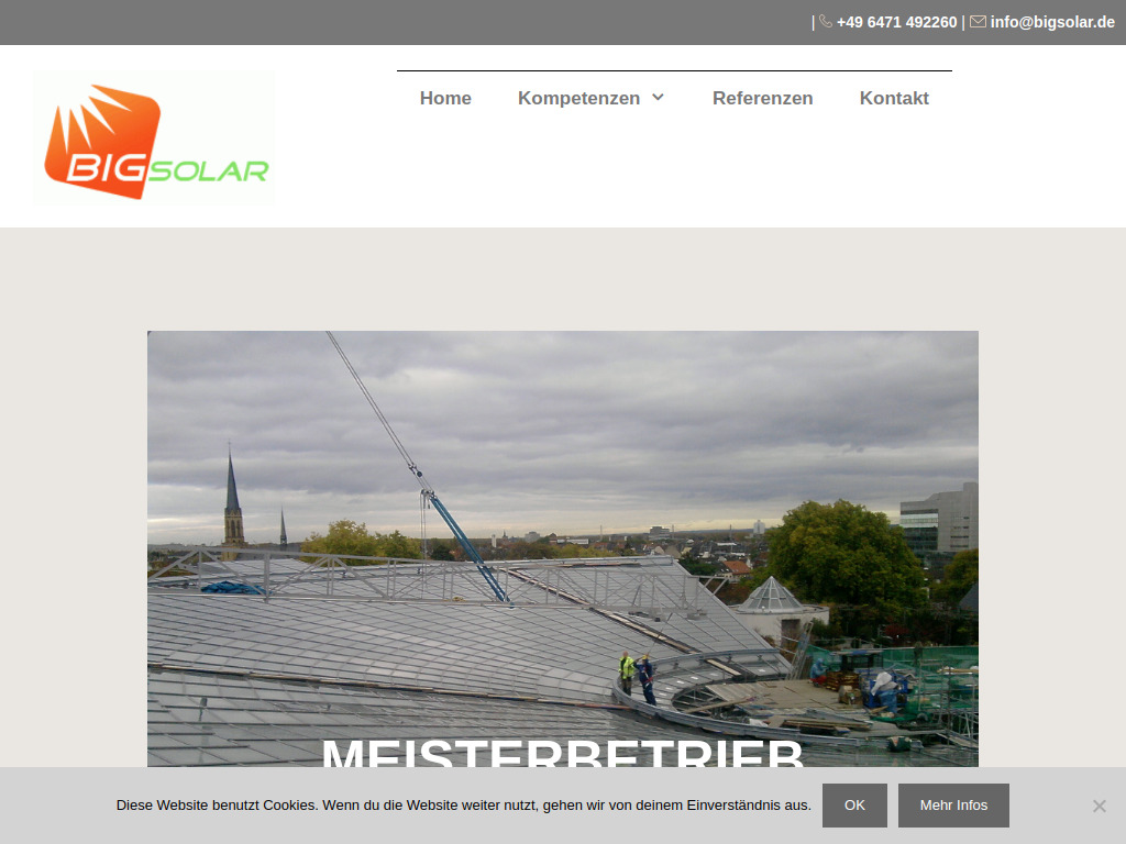 Website von BIG Solar GmbH in Weilburg