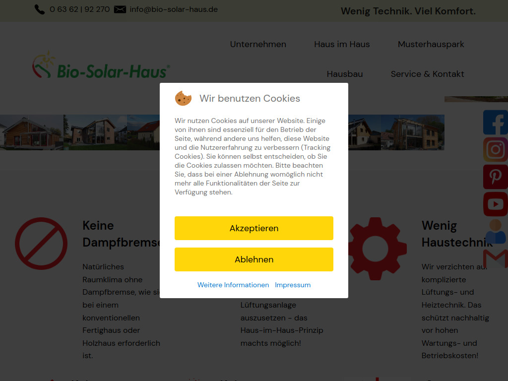 Website von Start in St