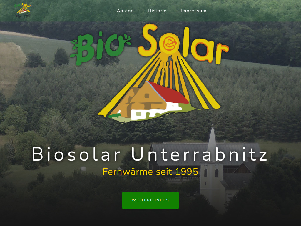 Website von Biosolar Unterrabnitz