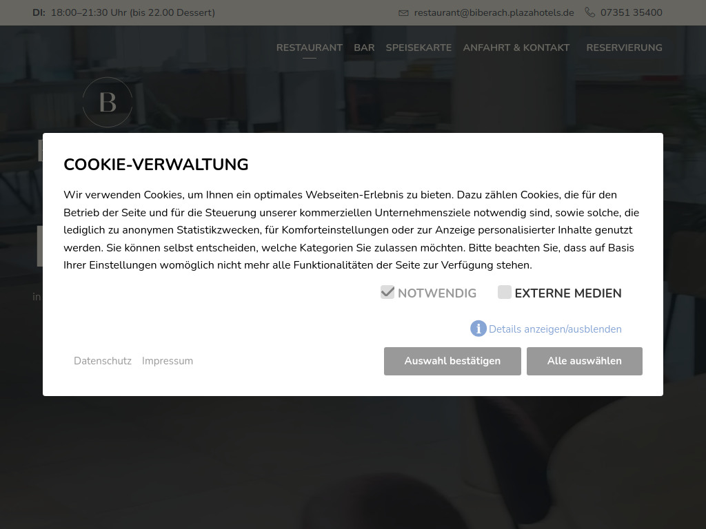 Website von Plaza BW Weiden GmbH in Heilbronn