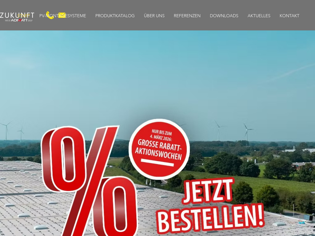 Website von B & K Solare Zukunft GmbH in Gütersloh