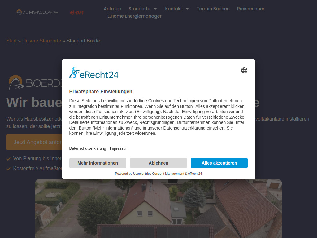 Website von Alles aus einer Hand