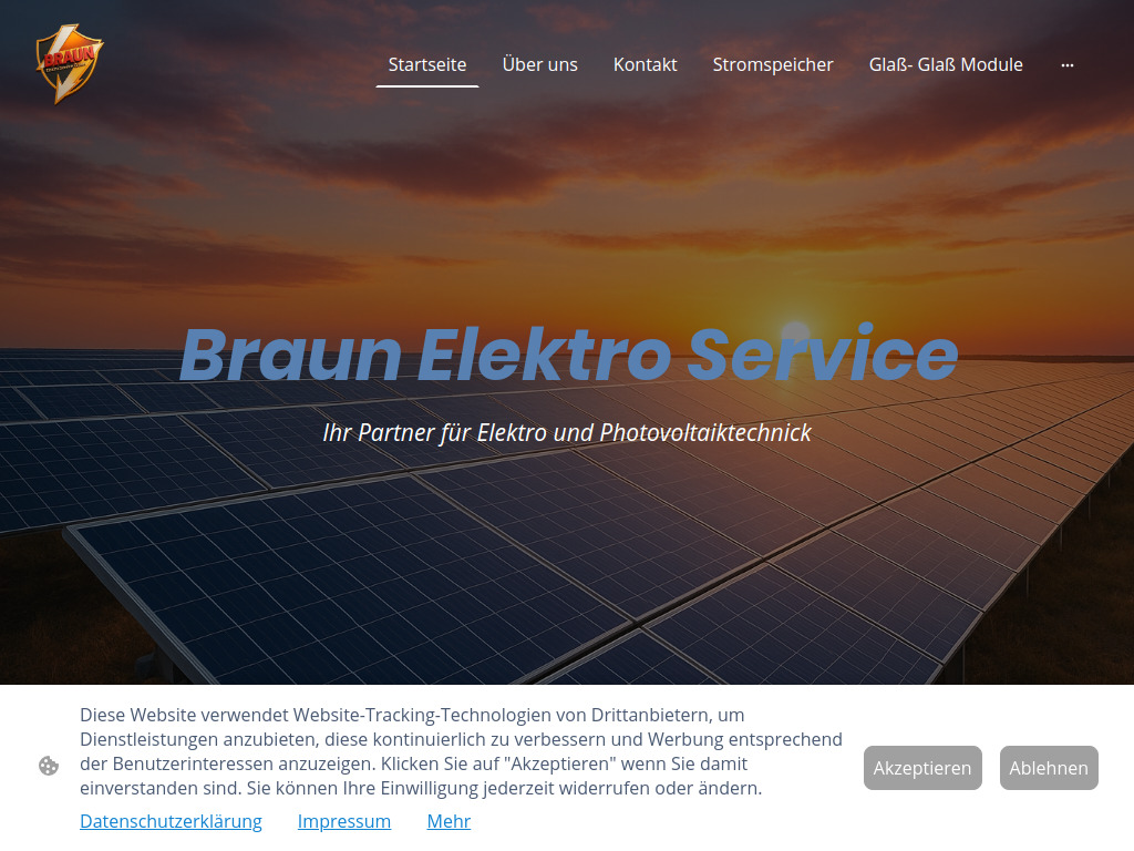 Website von Braun Elektro Service GmbH in Gründau