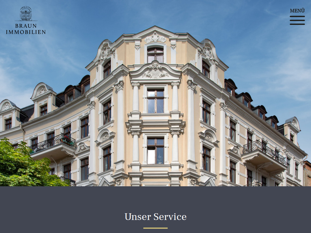 Website von BRAUN IMMOBILIEN in Görlitz