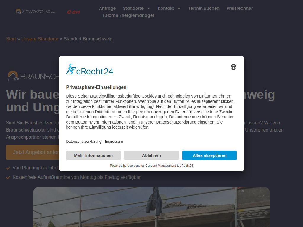 Website von Altmärker Solarstrom GmbH