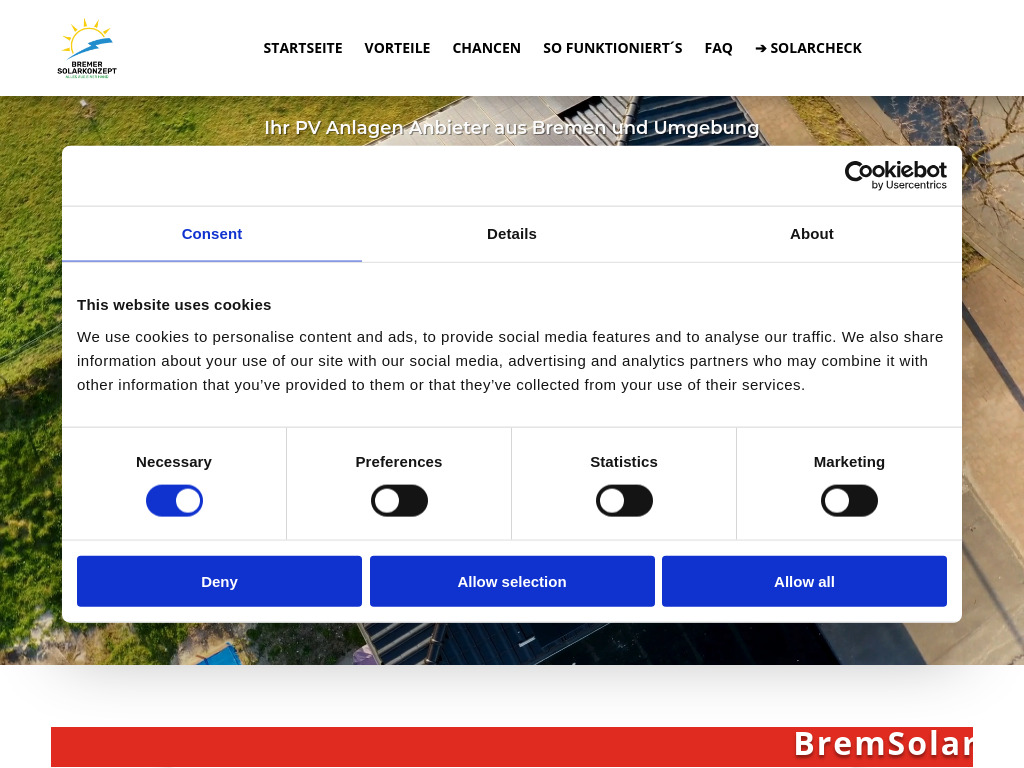 Website von P&G Marketing & Consulting GmbH & Co. KG in Oerlinghausen