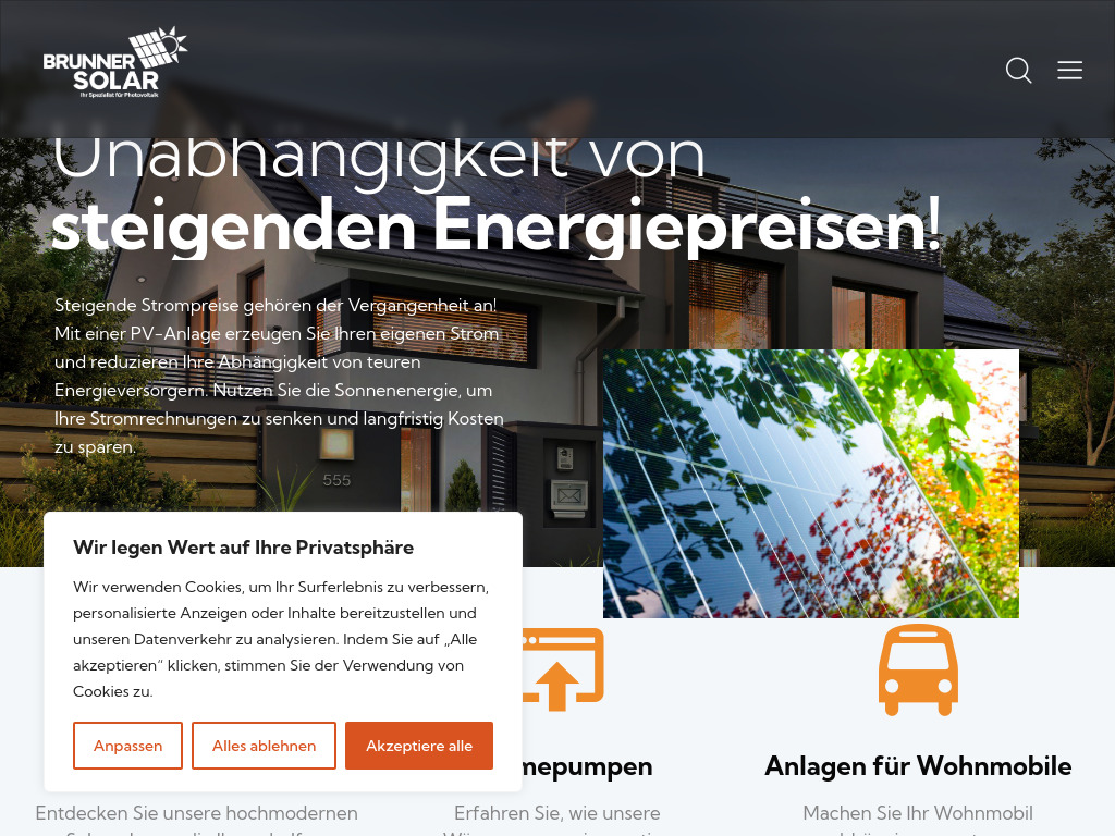 Website von BruWu GmbH in Timelkam