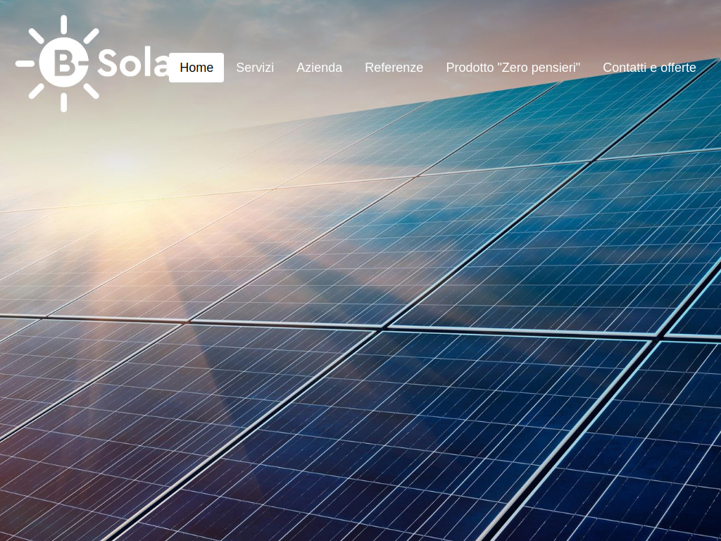 Website von B-Solar SA in Giubiasco