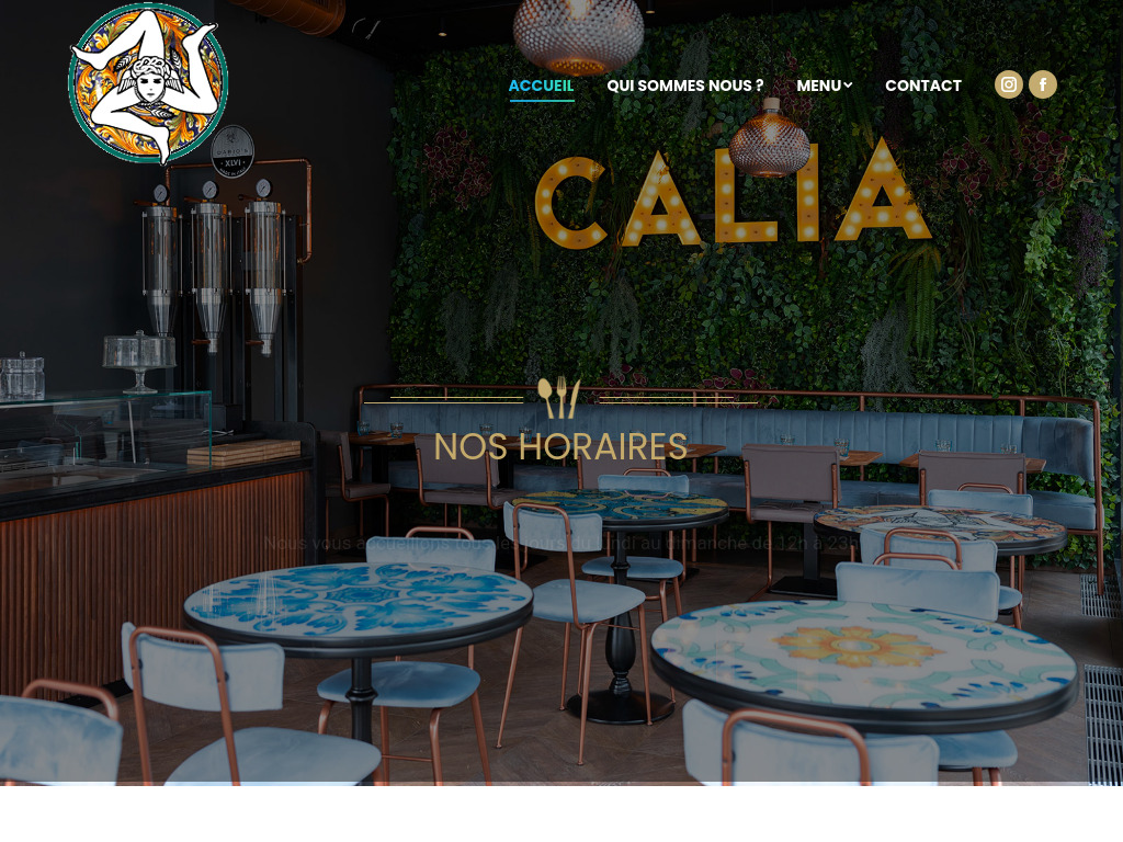 Website von CALIA in Genève