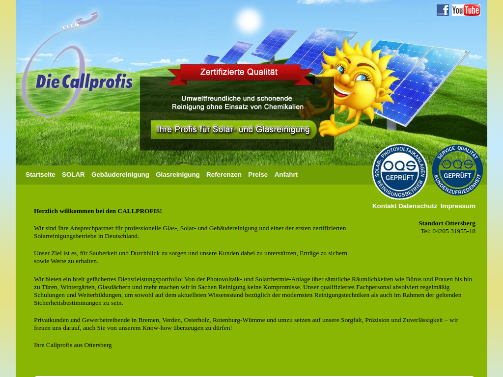 Website von Callprofis in Ottersberg