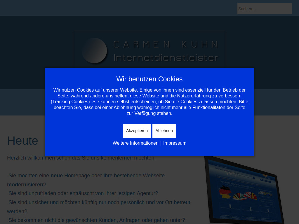 Website von Carmen Kuhn Internetdienstleister in Athenstedt
