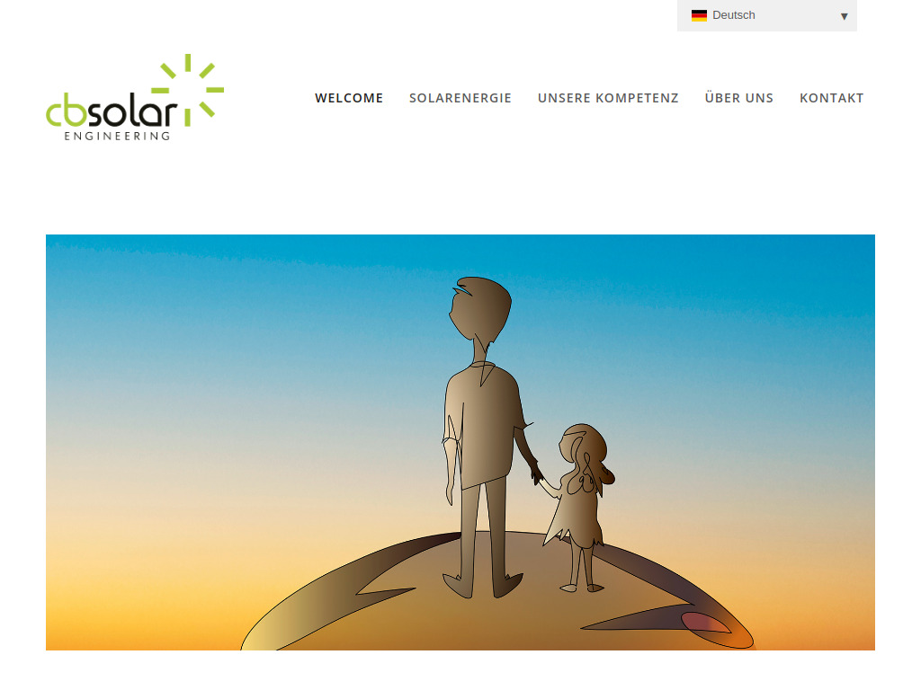 Website von cbsolar Engineering Sàrl in Vallamand