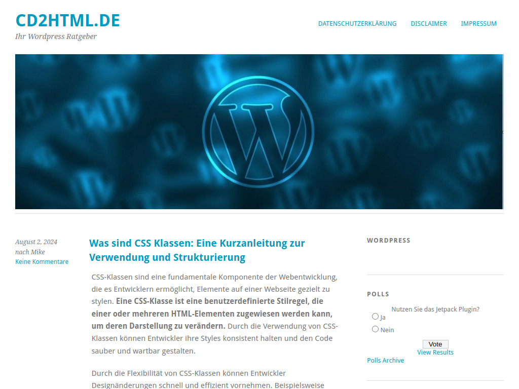 Website von Mike Ebers in Dillingen