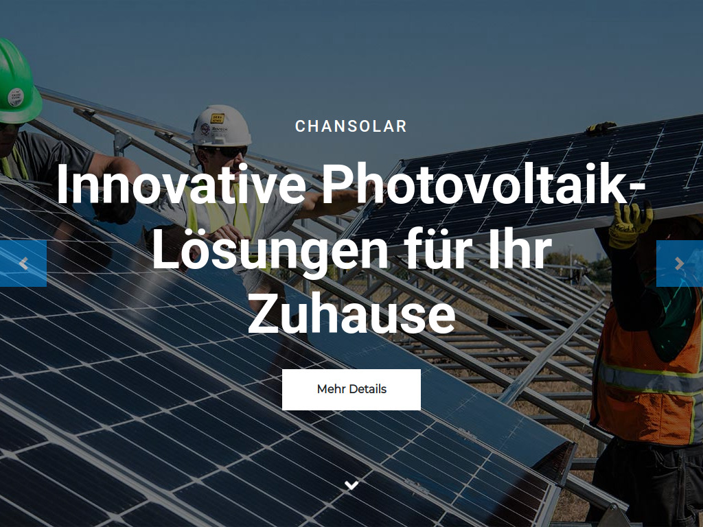 Website von ChanSolar in Köln