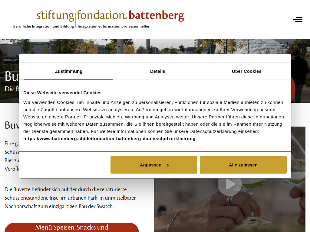 Website von Restaurant Biel in Biel/Bienne