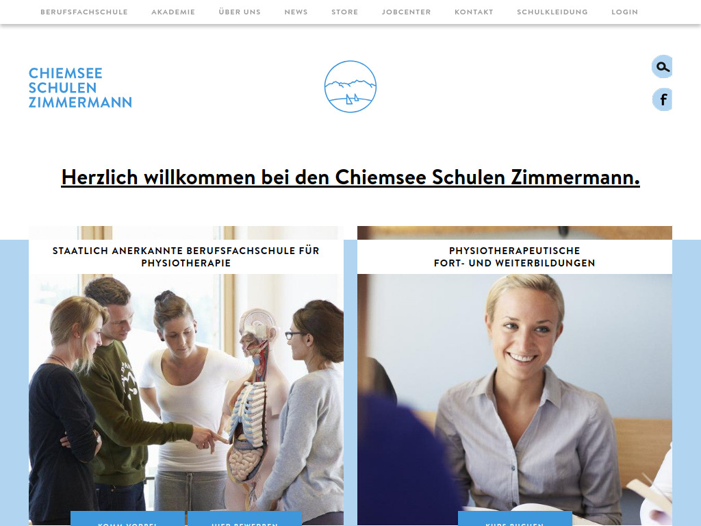 Website von Chiemsee-Schule Zimmermann gGmbH in Traunstein