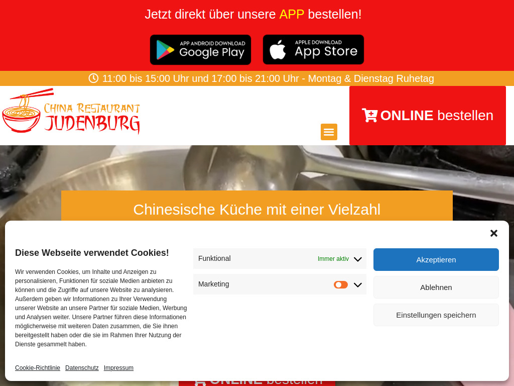 Website von China Restaurant Judenburg in Judenburg