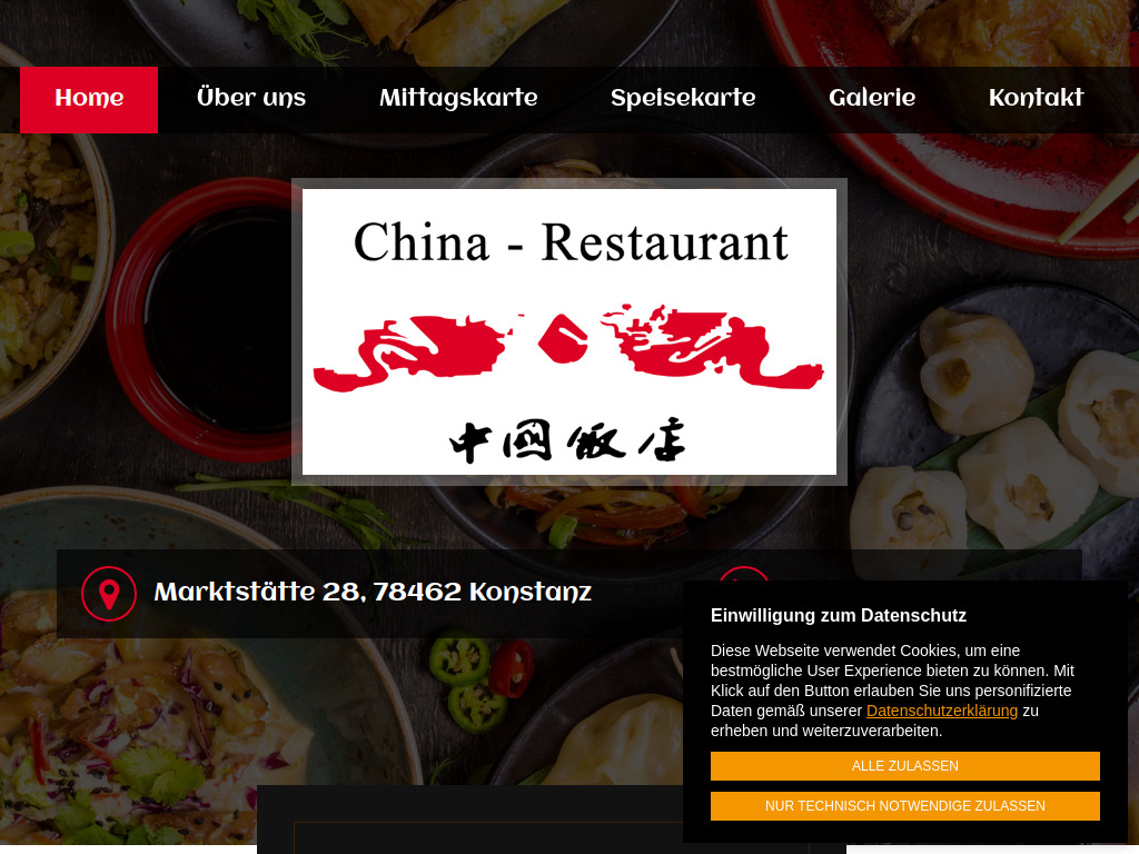 Website von China Restaurant in Konstanz
