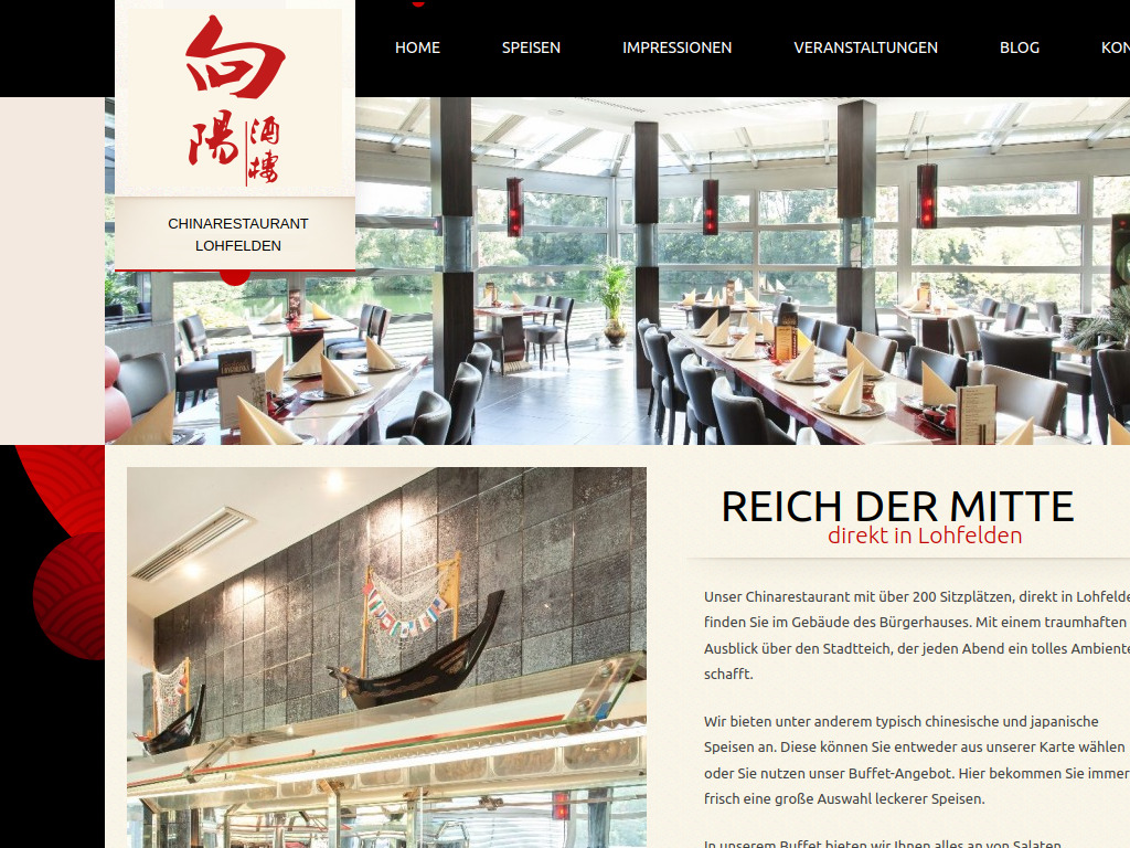 Website von Chinarestaurant Lohfelden in Lohfelden
