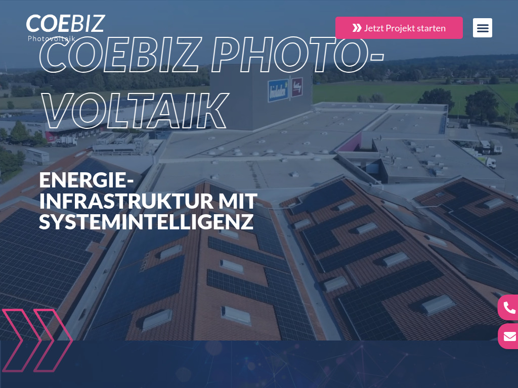 Website von Coebiz GmbH in Coesfeld