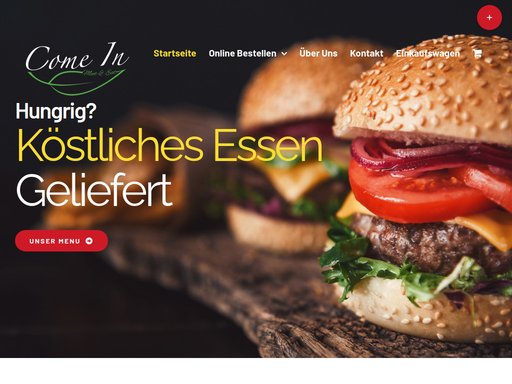 Website von Come In Restaurant GmbH in Basel