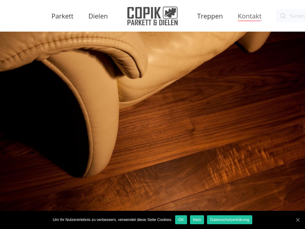 Website von Peter Copik Bodenbeläge, Bauelemente in Homberg-Welferode