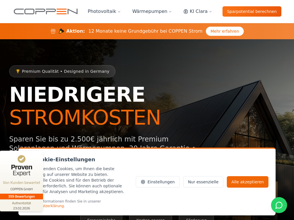 Website von COPPEN GmbH in Bad Dürkheim