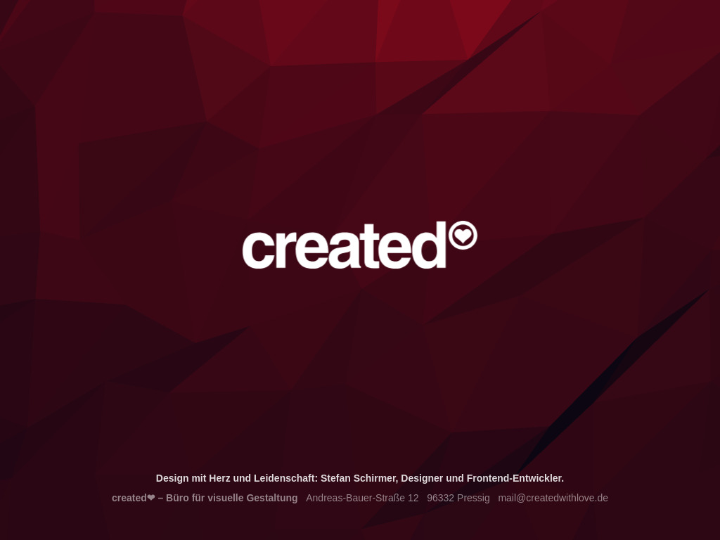 Website von created❤ in Pressig