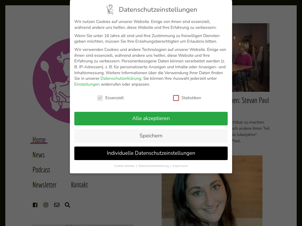 Website von Culinary Ladies GmbH in München
