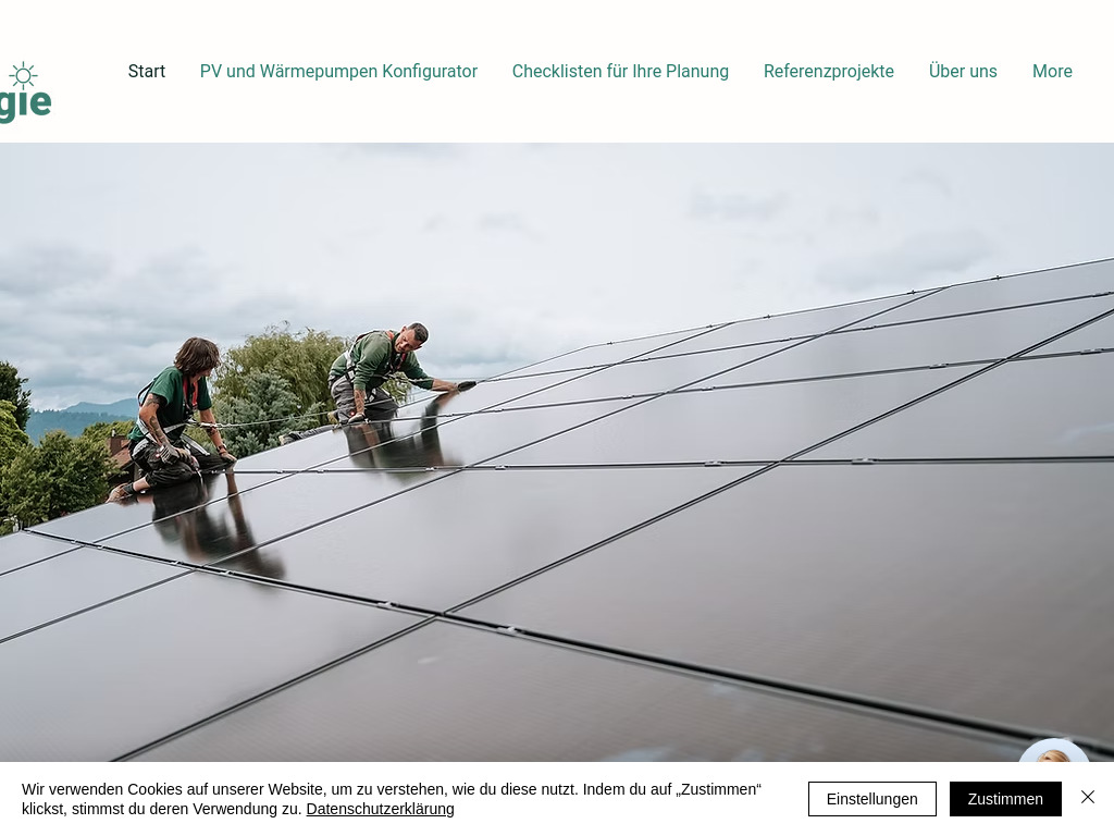 Website von D,5 Energie GmbH