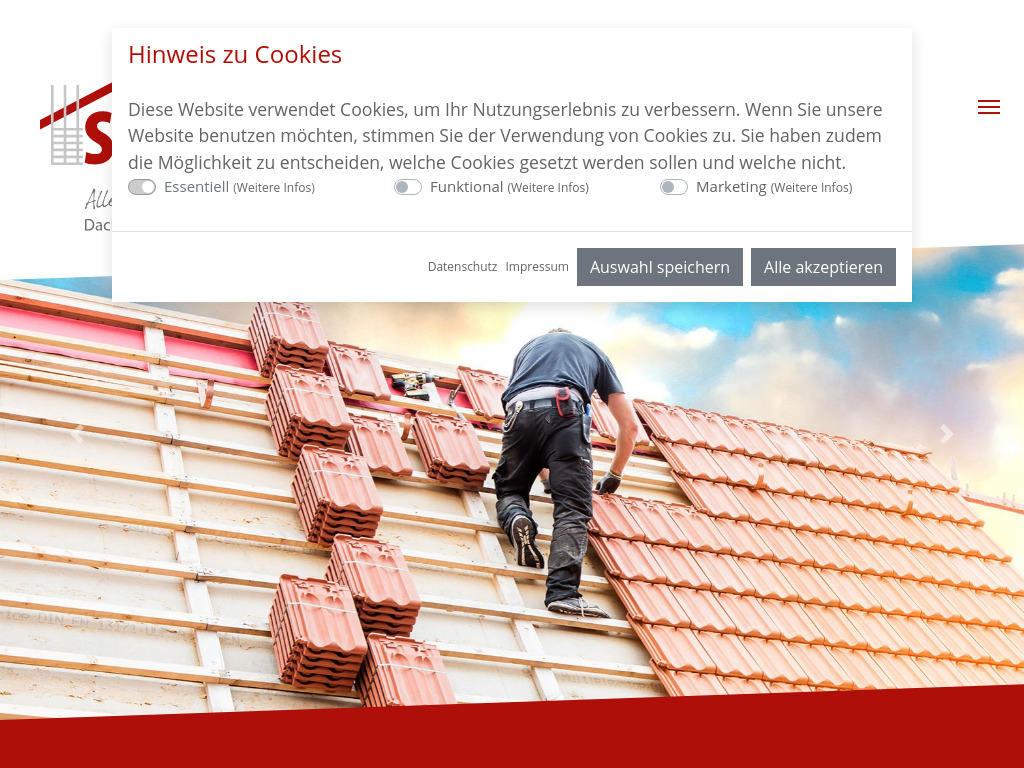 Website von Seibert Dachdeckerei Inh. Marco Wieland e.K. in Hainburg